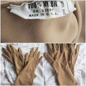 Vintage Women's Dress Gloves Tan